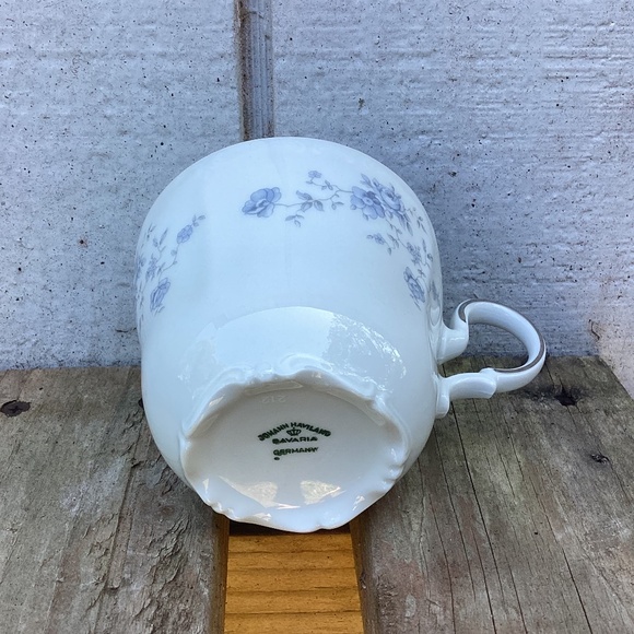 vintage tea CUPS Johann Haviland Bavaria blue garland china - Picture 4 of 4